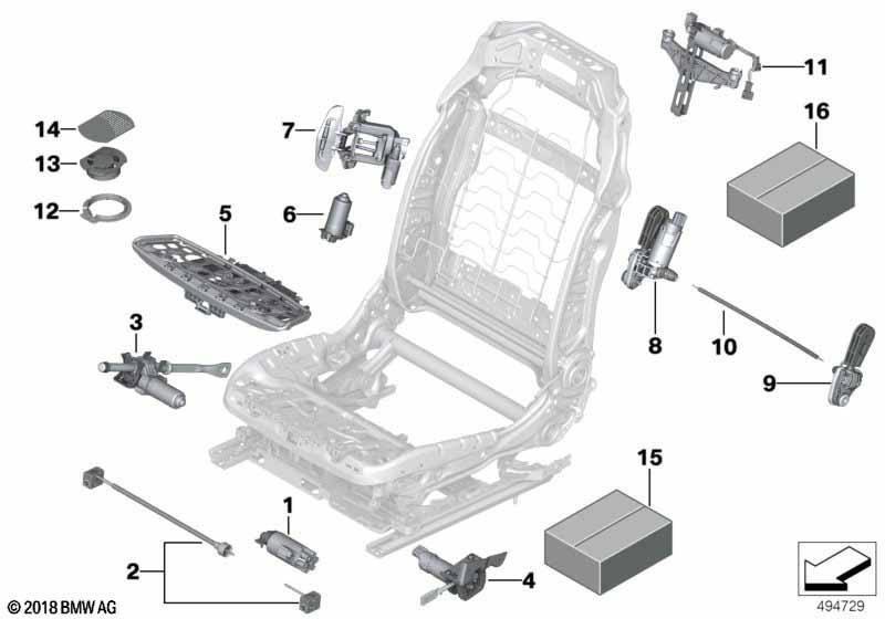 Sitz vorn Elektrik und Antriebe