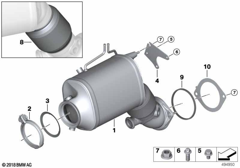 Katalysator/Dieselpartikelfilter