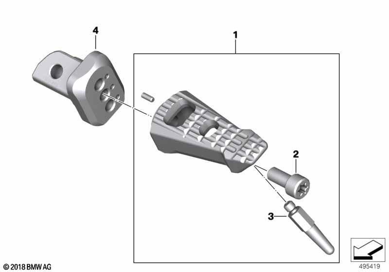 Fussrasten vorn Option 719