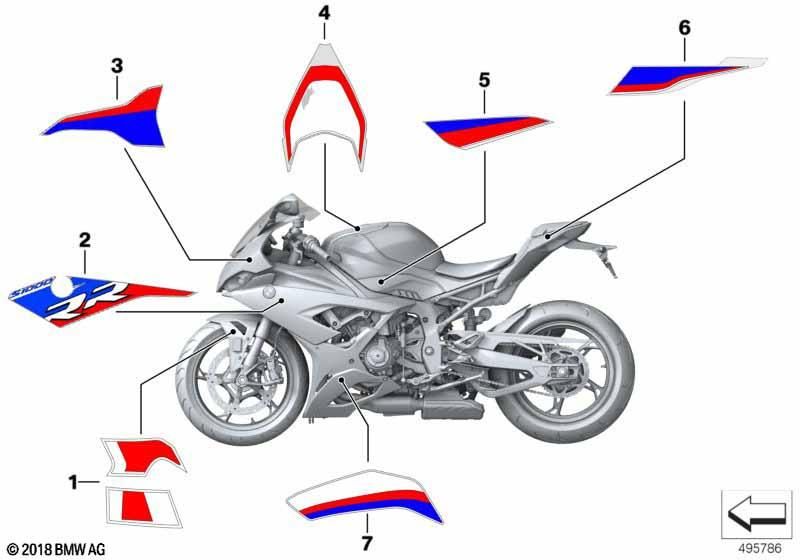 BMW Motorrad 51148406636 Schriftzug Verkleidung Seitenteil rechts 