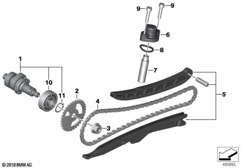 Steuertrieb-Steuerkette/Nockenwelle