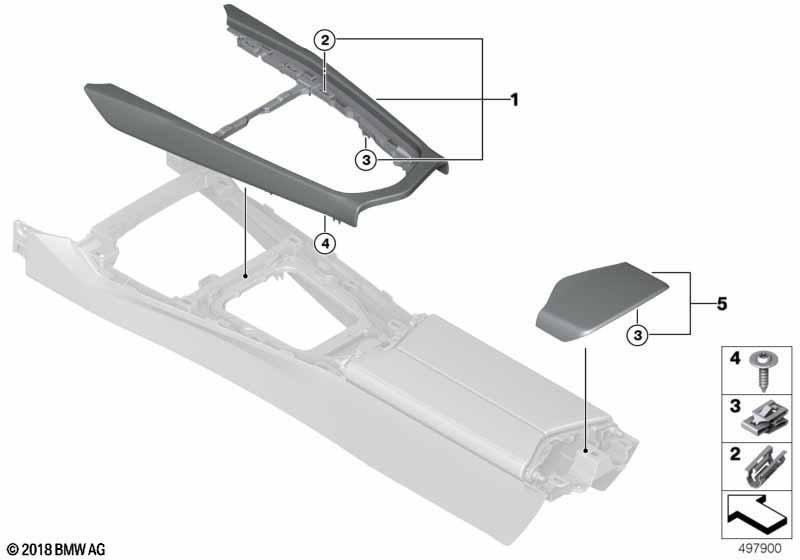 Anbauteile Mittelkonsole