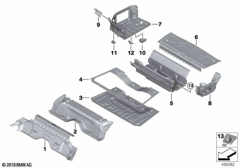 Gepäckraumboden Anbauteile