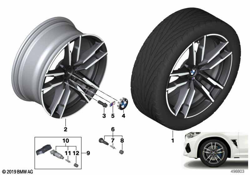 BMW LM Rad Doppelspeiche 764M 20"