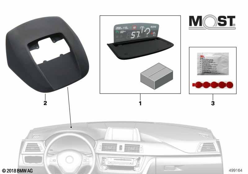 BMW Head-Up Screen für Werksnavigation