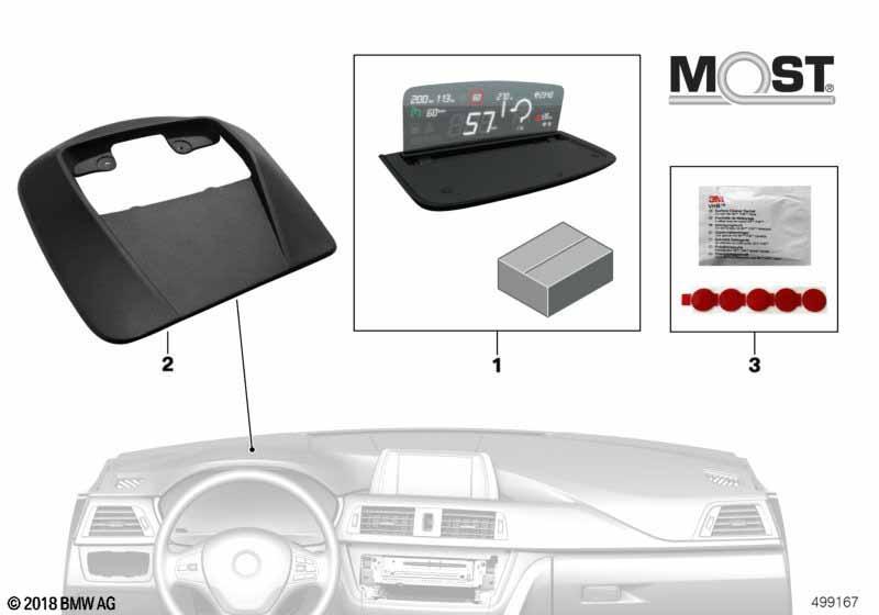 BMW Head-Up Screen für Werksnavigation