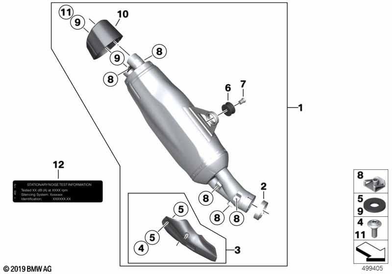 BMW Motorrad 18518406918 Endkappe Carbon - LEEBMANN24 