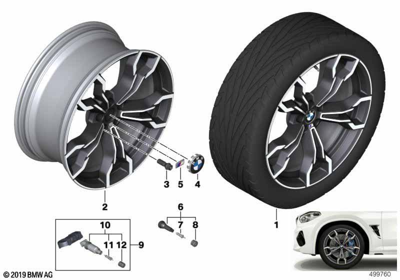 BMW LM Rad V-Speiche 765M 21"