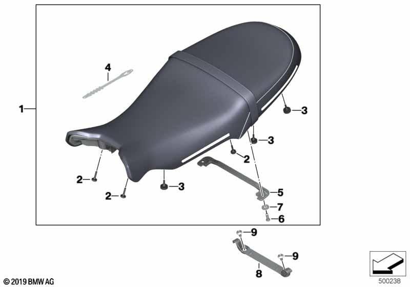 BMW Motorrad 52538546486 Haltebrücke - LEEBMANN24 