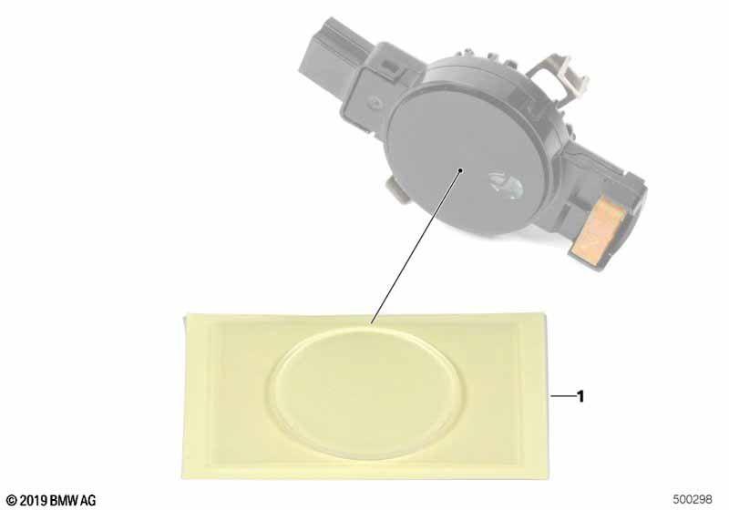 Silicone repl.plate driving light sensor