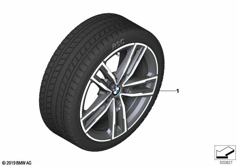 Wint.wheel w.tyre M dble sp. 550M - 17"