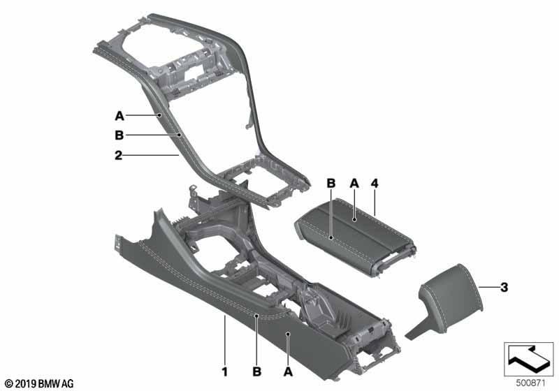 Individual Mittelkonsole Leder