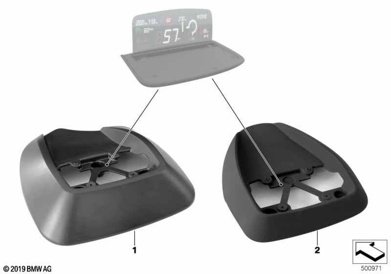 Aufnahme MINI Head-Up Screen