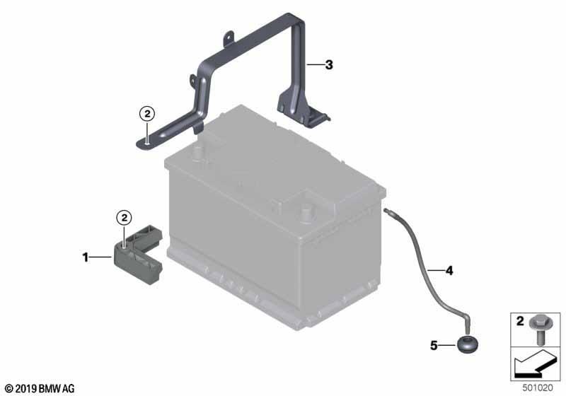 Batteriebefestigung u. Anbauteile