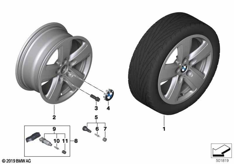 BMW LM Rad Sternspeiche 517 - 16"