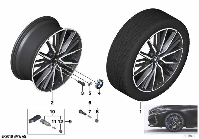 BMW LM Rad Doppelspeiche 552M - 19"