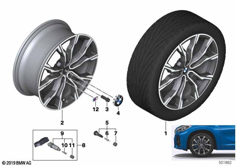 BMW LM Rad M Doppelspeiche 816M - 19"