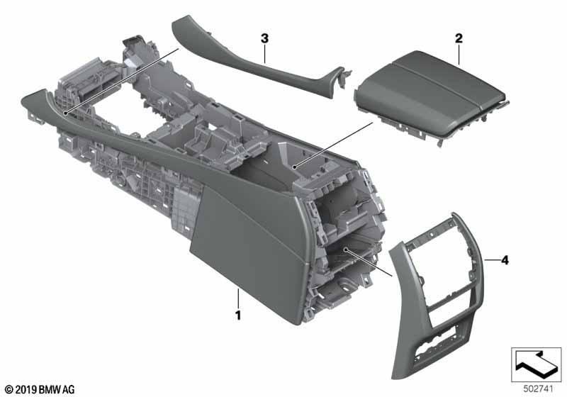 Individual Mittelkonsole Leder