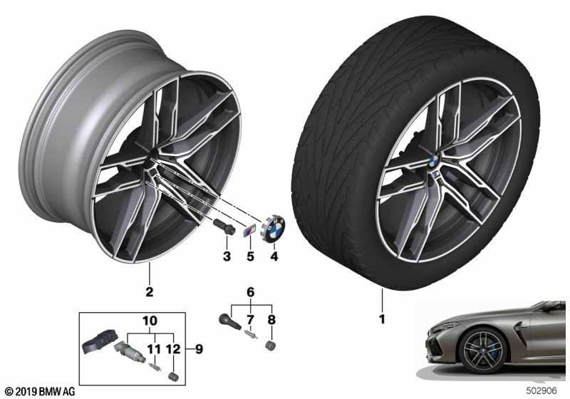 BMW LM Rad Doppelspeiche 810M - 20"