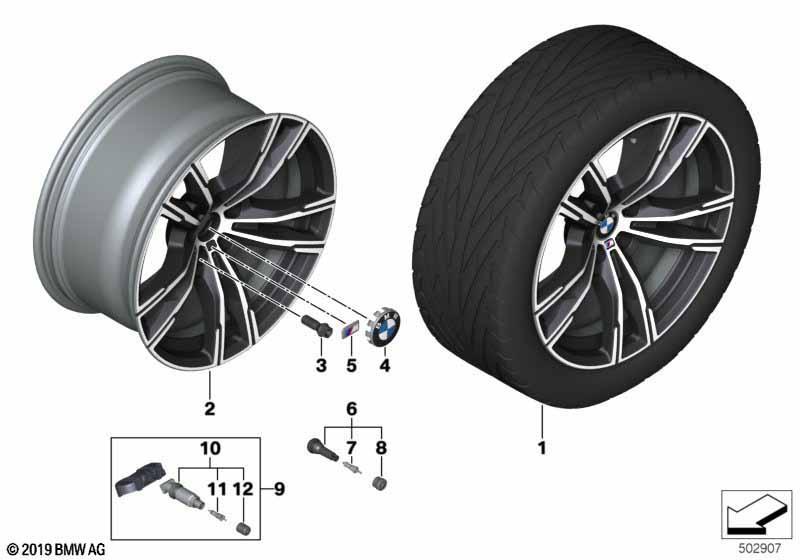 BMW LM Rad Doppelspeiche 812M - 19"