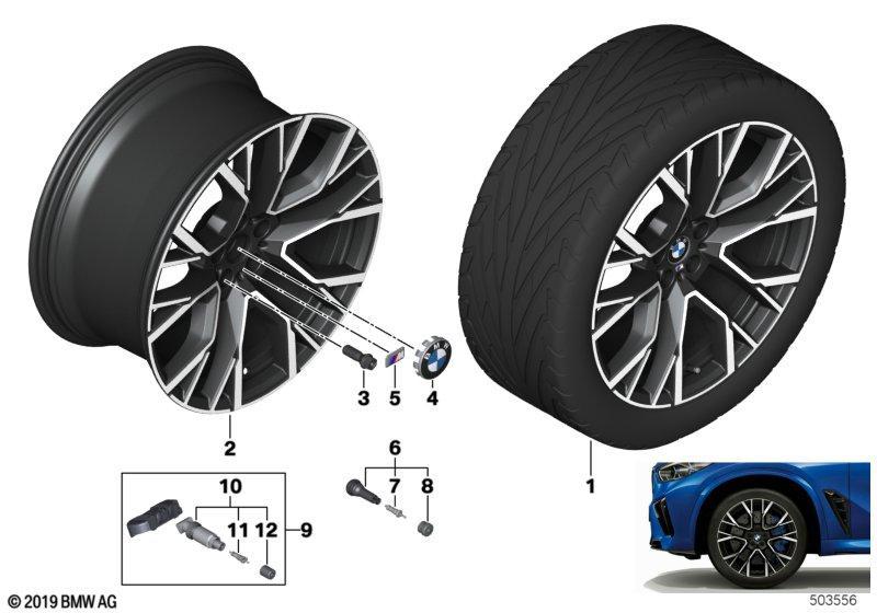 BMW LM Rad Sternspeiche 809M- 21"/22" SZ