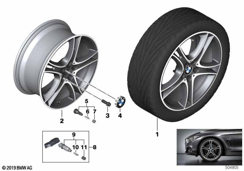 BMW LM Rad Doppelspeiche 361 - 18" SZ