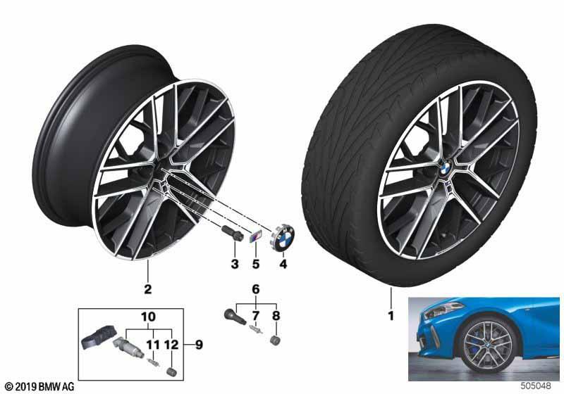 BMW LM Rad Doppelspeiche 555M - 19" SZ