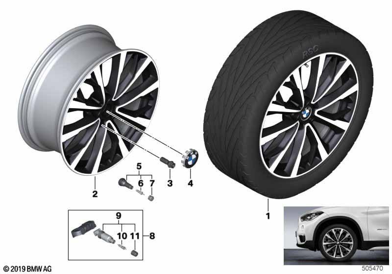 BMW LM Rad V-Speiche 573 - 19" SZ