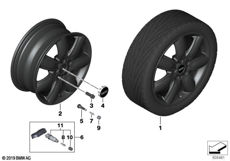 MINI LM Rad Bridge Spoke 528 - 17" SZ