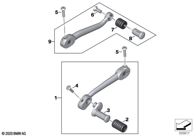 Schalthebel verstellbar