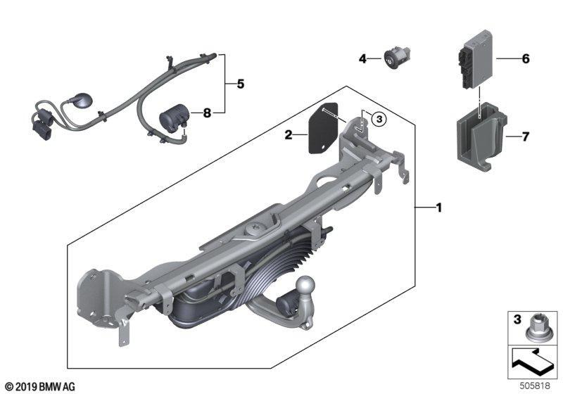 Anhängerkupplung elektrisch schwenkbar