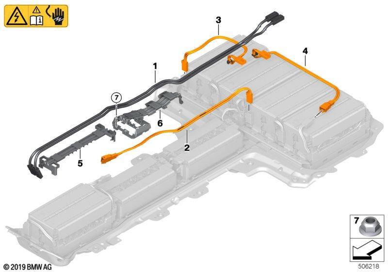 Hochvolt-Batterie HV-Verbindungsleitung