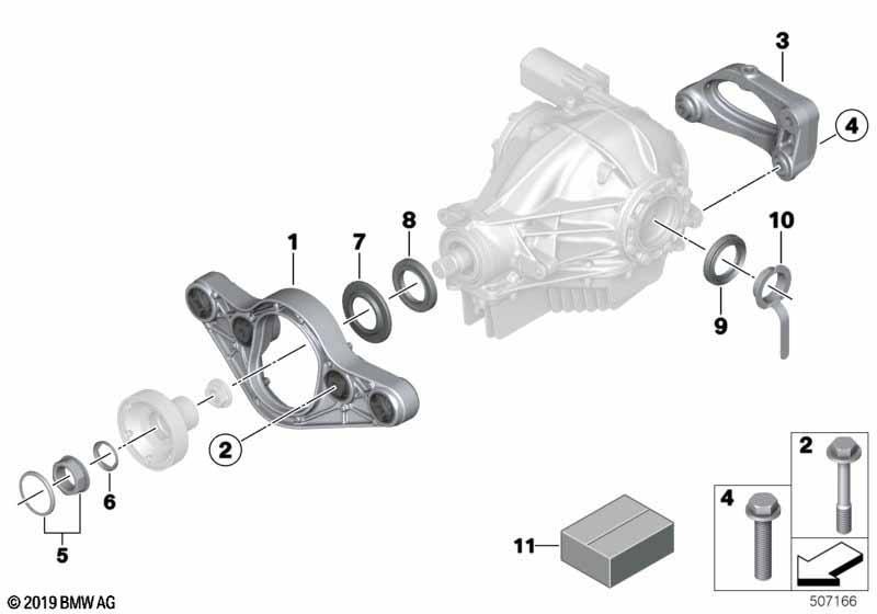 Hinterachsgetriebe Adapter / Dichtungen