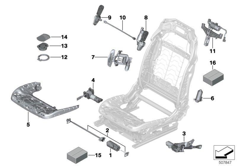 Sitz vorn Elektrik und Antriebe