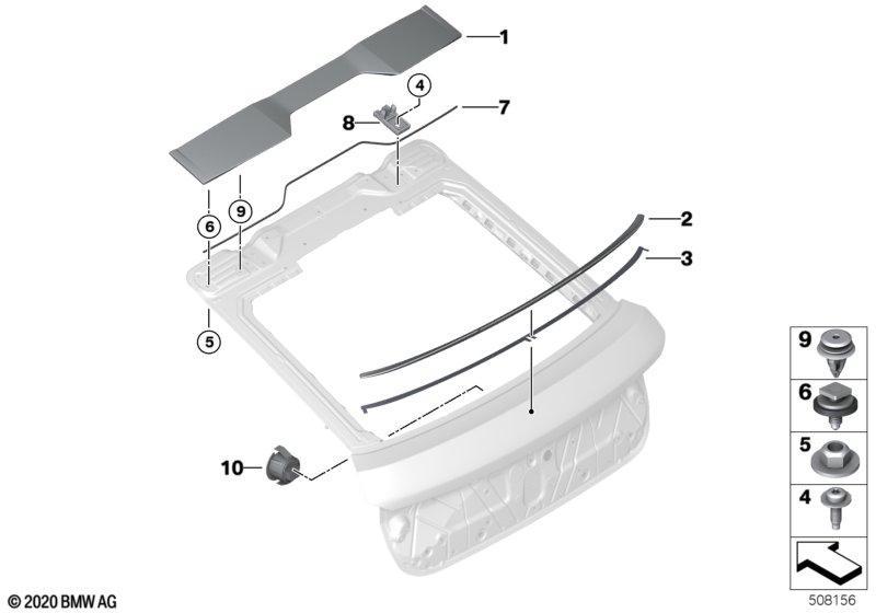 Anbauteile Heckklappe