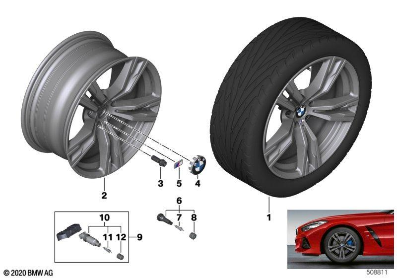 BMW LM Rad Doppelspeiche 798M - 18" SZ