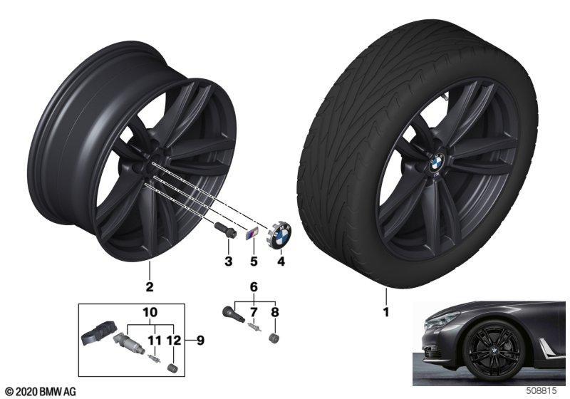 BMW LM Rad Doppelspeiche 647M - 19" SZ