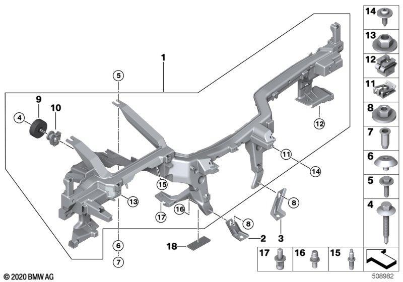 Träger Instrumententafel