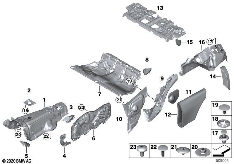 Schallisolierung hinten