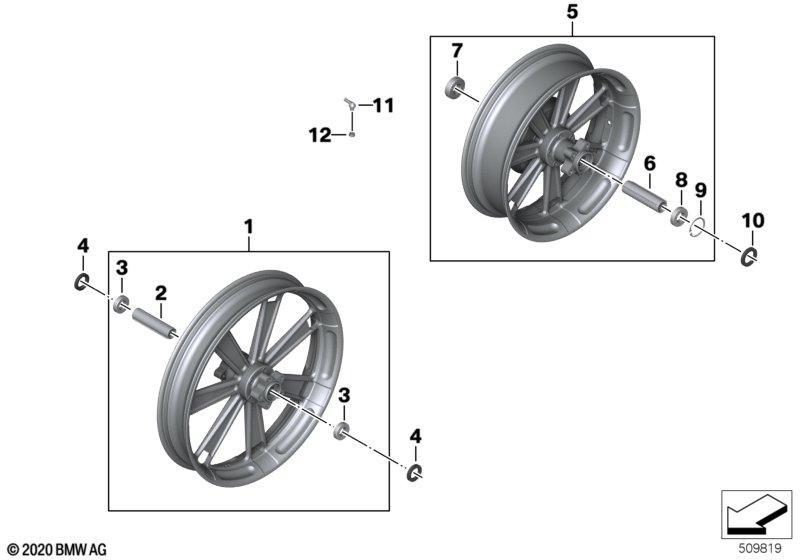 Schmiederäder(19"Vorderrad/16"Hinterrad)