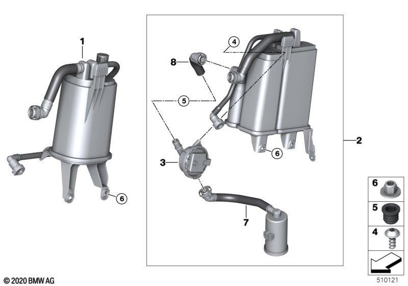 Aktivkohlefilter/Kraftstoffentlüftung