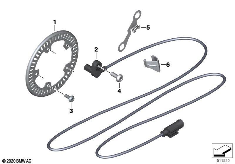 Drehzahlsensor vorn