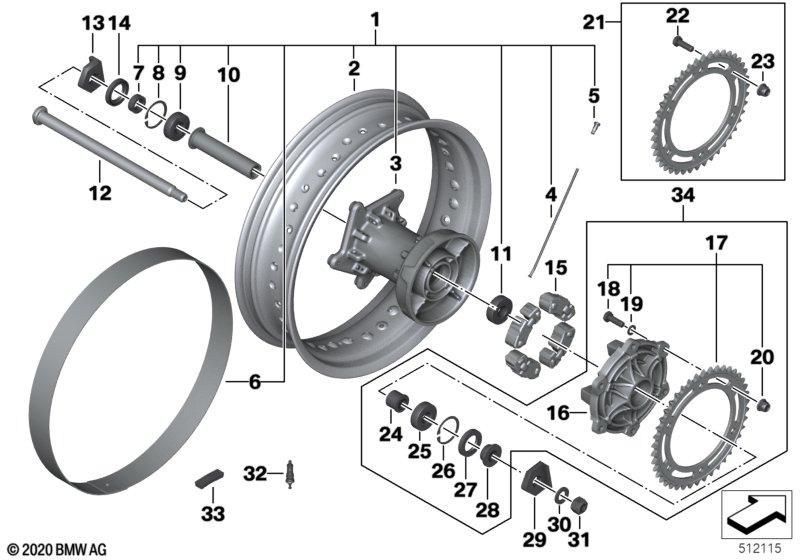 BMW Motorrad 33117712298 Dämpfer - LEEBMANN24
