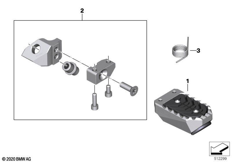 Fussrasten vorn Option 719