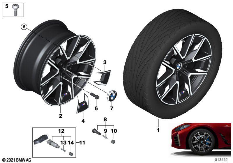 BMW LA wheel aerodynamics 858M - 18"