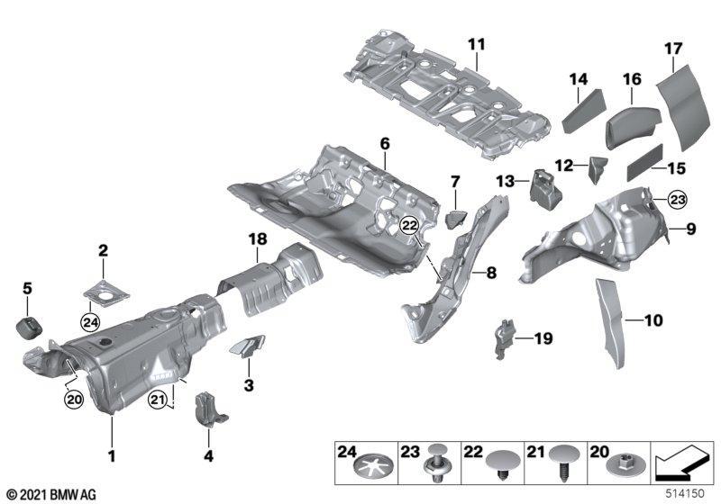 Schallisolierung hinten