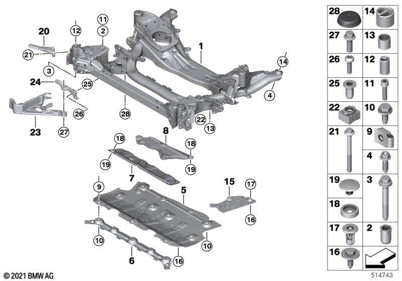 Vorderachsträger Allrad