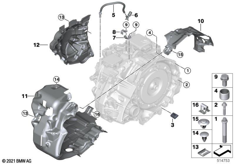 GA8G45X Getriebe Befestigung/Anbauteile