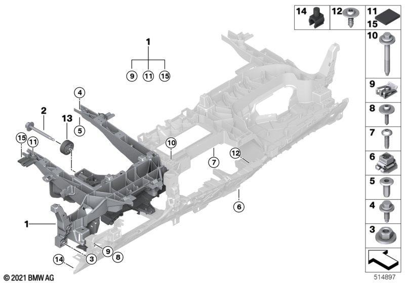 Träger Instrumententafel