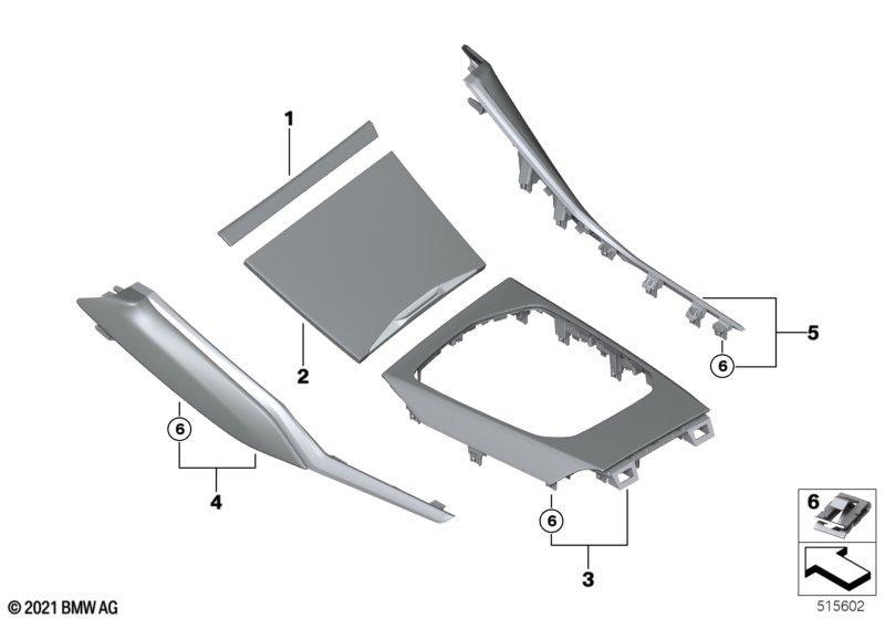 Dekorblenden Mittelkonsole